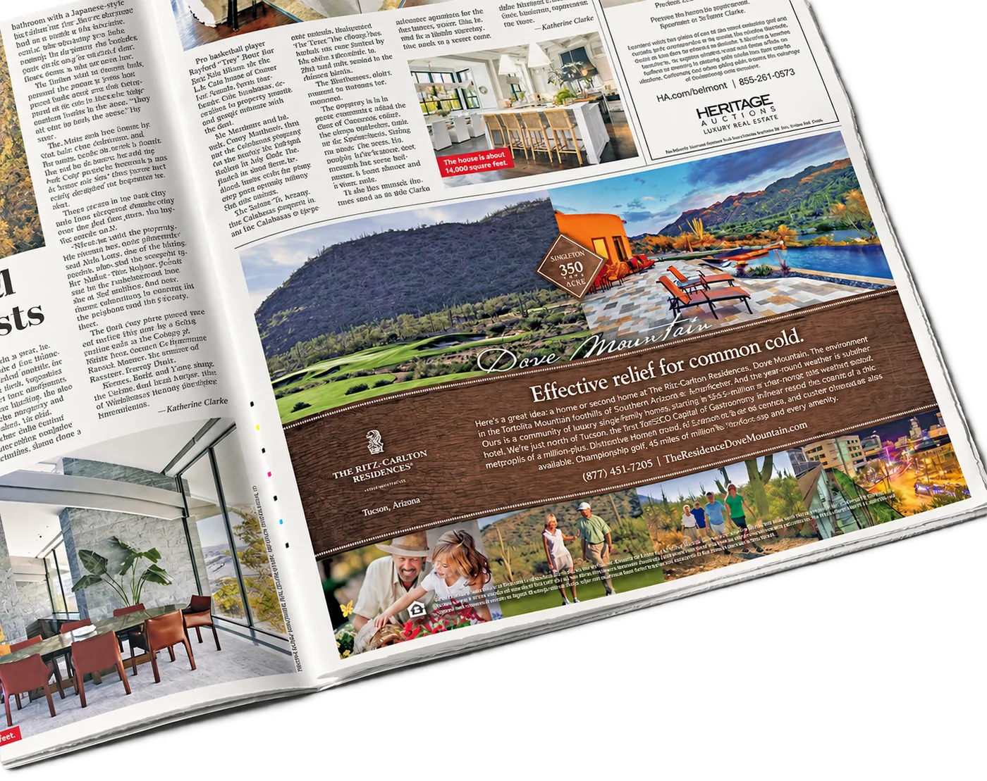 Magazine advertisement for a resort community