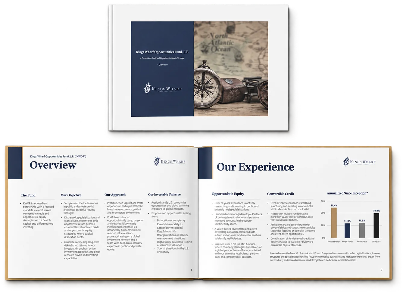 Investor presentation overview and experience pages