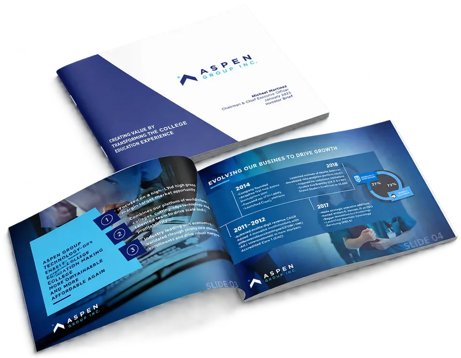 Aspen investor presentation booklet